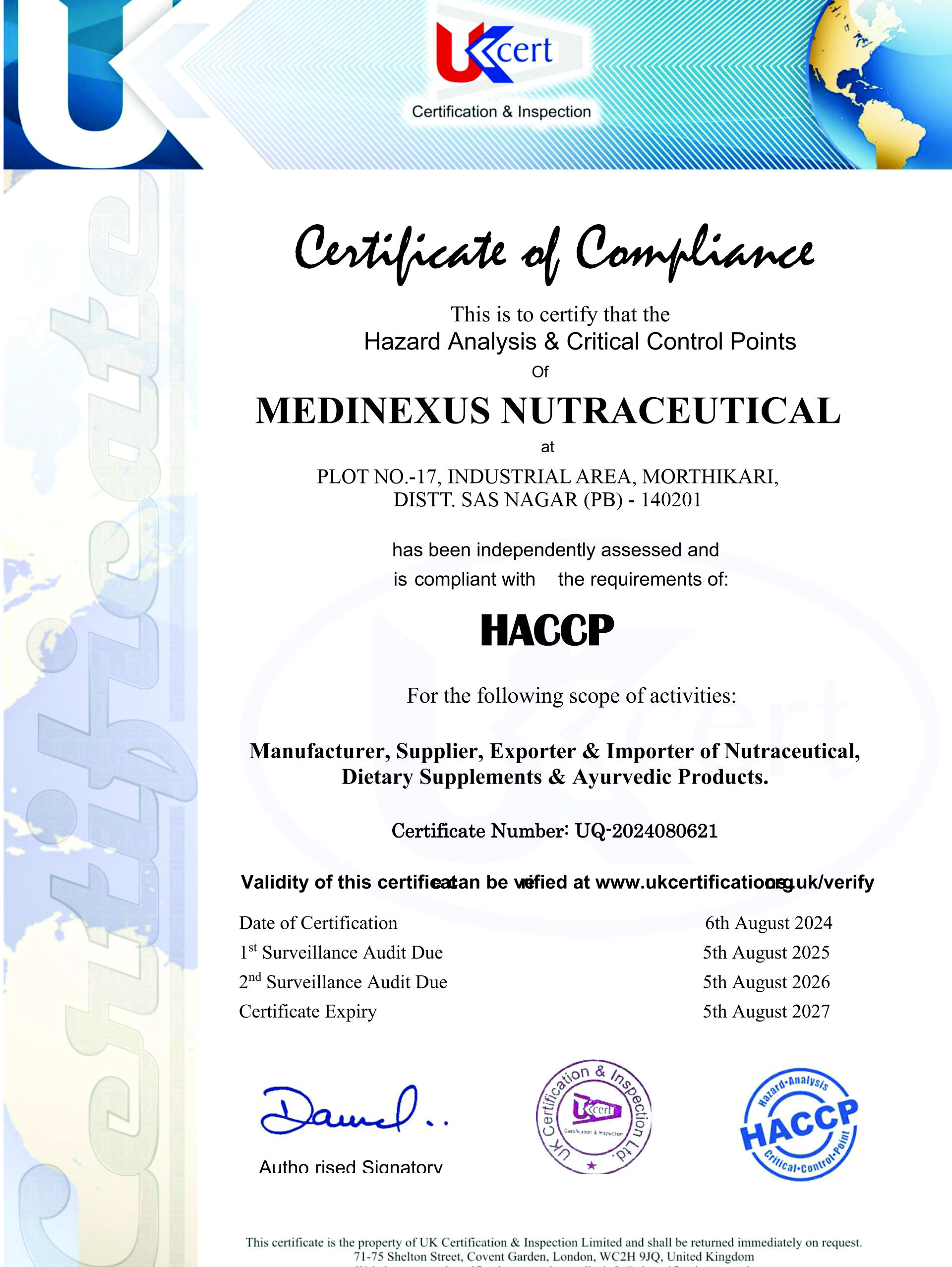 Quality Certifications